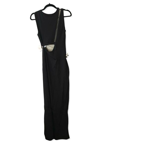 Camila Coelho Alex Maxi Dress sheer cutout sheath gown Revolve $298 M As Is flaw - Picture 6 of 16